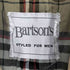 bartson's 裏地チェック トレンチコート メンズ