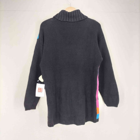 michelle stuart 香港製 ラミーコットン タートルネックニット レディース import:S