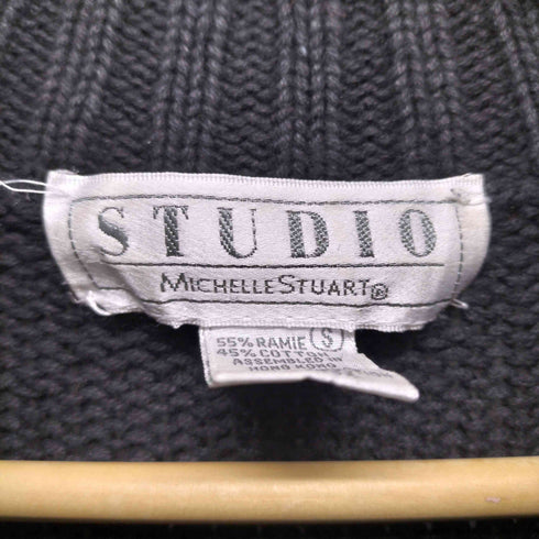 michelle stuart 香港製 ラミーコットン タートルネックニット レディース import:S