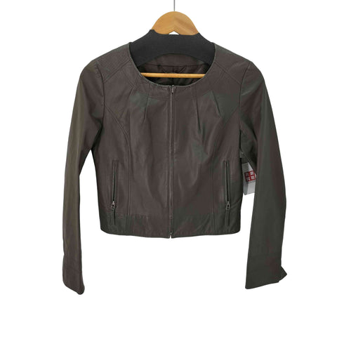 リフレクト Reflect パンチング ラムレザー ノーカラージャケット レディース 9