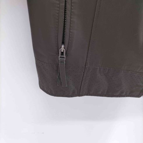 リフレクト Reflect パンチング ラムレザー ノーカラージャケット レディース 9