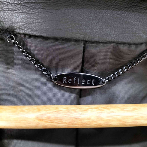 リフレクト Reflect パンチング ラムレザー ノーカラージャケット レディース 9