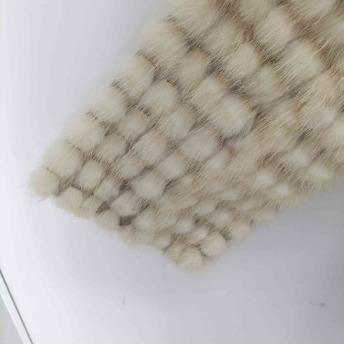 ファー ノーカラーコート レディース