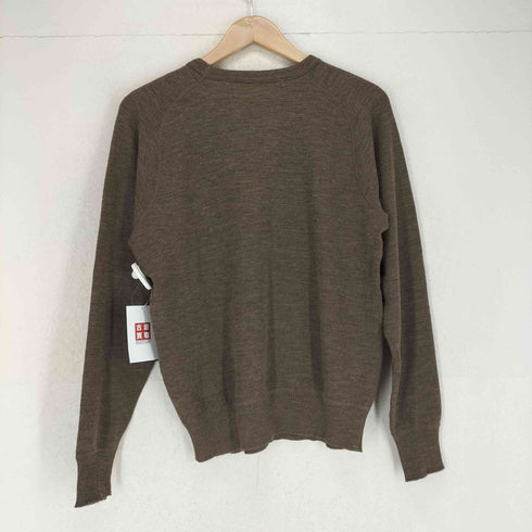 オールダービーニットウェア Oldderby Knitwear 前Vガゼット ウール クルーネックニット メンズ JPN:M