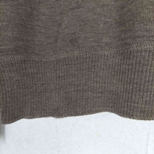 オールダービーニットウェア Oldderby Knitwear 前Vガゼット ウール クルーネックニット メンズ JPN:M