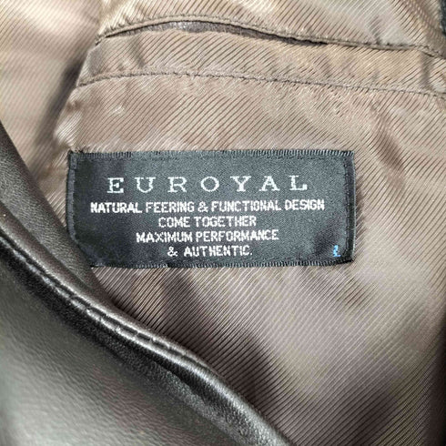 euroyal レザー 2Bシングルテーラードジャケット メンズ JPN:L