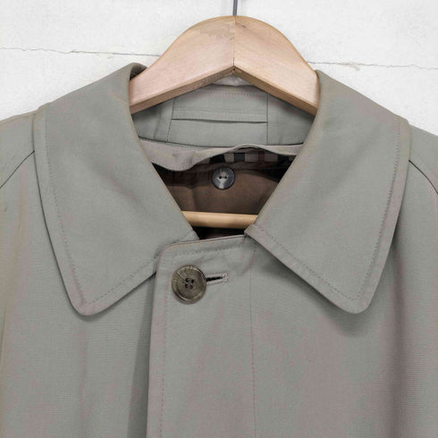 ダックス DAKS 玉虫 チェック ライナー付属 ステンカラーコート メンズ