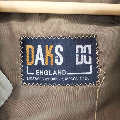 ダックス DAKS 玉虫 チェック ライナー付属 ステンカラーコート メンズ