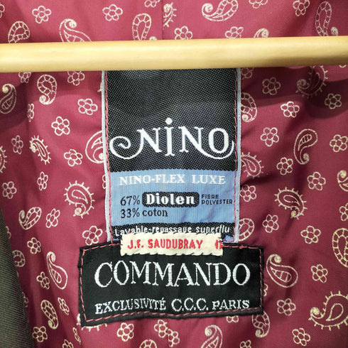 nino-flex luxe commando 裏地ペイズリー トレンチコート メンズ