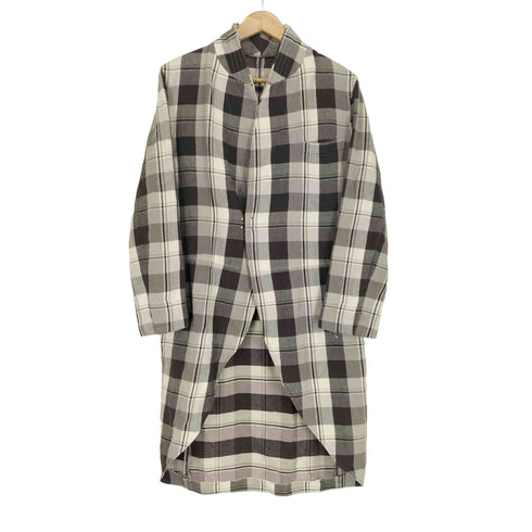 エヌハリウッド N.HOOLYWOOD チェック ガウンコート メンズ