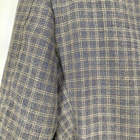 Corneliani イタリア製 背抜き チェック SUPER100'S 3Bテーラードジャケット メンズ 8R