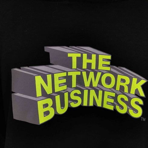 THE NETWORK BUSINESS 両面プリント プルオーバーパーカー メンズ JPN:XL