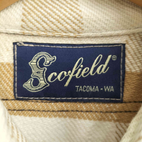 Scofield フラップポケット チェック ネルシャツ メンズ