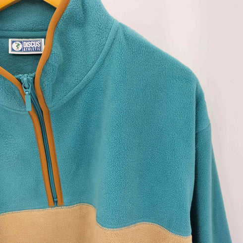 ディスカス アスレチック Discus Athletic バイカラー ハーフジップ プルオーバー フリース ジャケット メンズ JPN:M