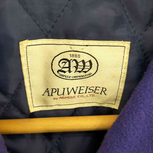 APUWEISER 裏地キルティング ウールナイロン クロップドジャケット レディース 9A