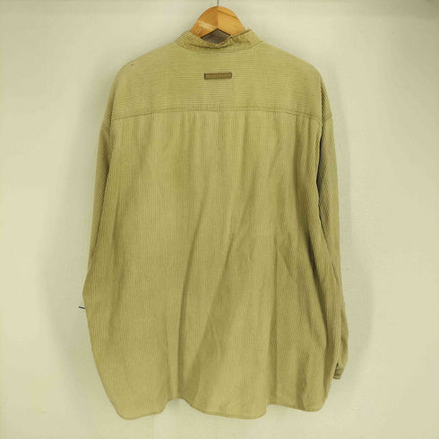 HIM COLLETION 80-90S 細畝 コーデュロイ バンドカラーシャツ メンズ import:XL