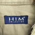HIM COLLETION 80-90S 細畝 コーデュロイ バンドカラーシャツ メンズ import:XL