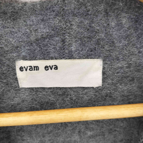 エヴァムエヴァ evam eva アルパカ ウール 2ポケット ニットカーディガン レディース