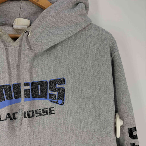 チャンピオン Champion ホンジュラス製 ZINGOS LACROSSE プリント REVERSE WAVE プルオーバーパーカー メンズ import:M