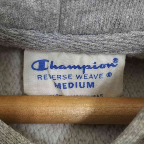 チャンピオン Champion ホンジュラス製 ZINGOS LACROSSE プリント REVERSE WAVE プルオーバーパーカー メンズ import:M