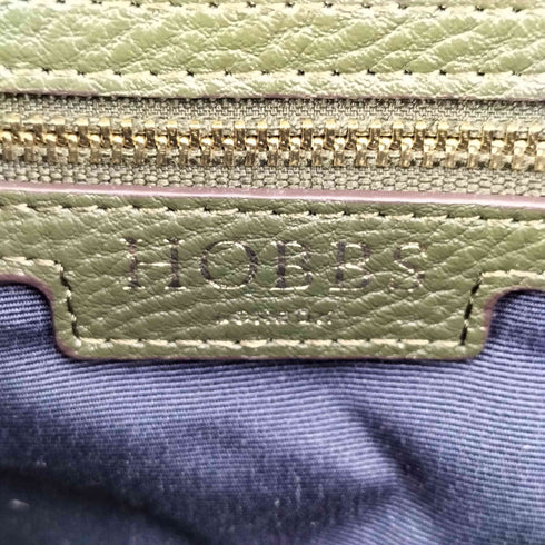HOBBS LONDON シボ革 レザー ショルダー バッグ レディース