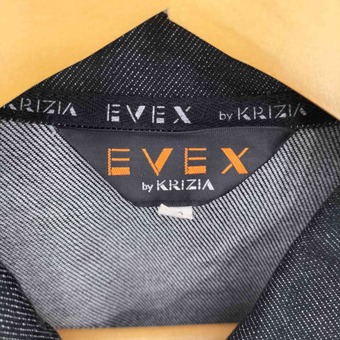エヴェックスバイクリツィア EVEX by KRIZIA フリンジシーム デニムシャツ Y2K レディース 40