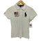 ポロラルフローレン POLO RALPH LAUREN SKINNY FIT 星条旗 BIGポニー S/S ポロシャツ レディース import:S