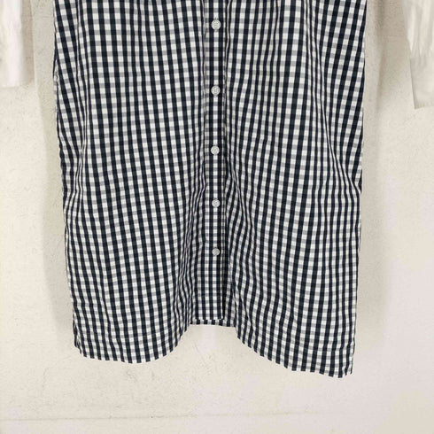 レッドフリースブルックスブラザース Red Fleece Brooks Brothers チェック柄 切替デザイン シャツワンピース レディース 2