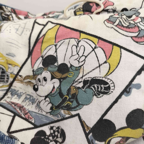 裏地総柄 デニムダッフルジャケット メンズ