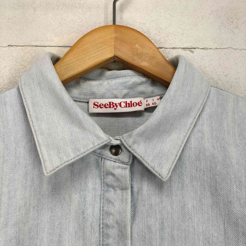 シーバイクロエ SEE BY CHLOE プルオーバー デニムシャツワンピース レディース EUR:38