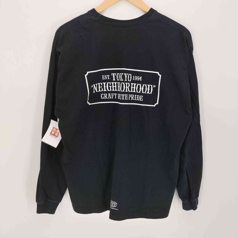 ネイバーフッド NEIGHBORHOOD プリントロゴ クルーネック L/S Tシャツ メンズ JPN:M