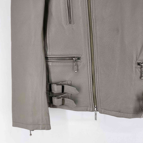 EVOLUTION 豚革ダブルライダースジャケット メンズ JPN:L