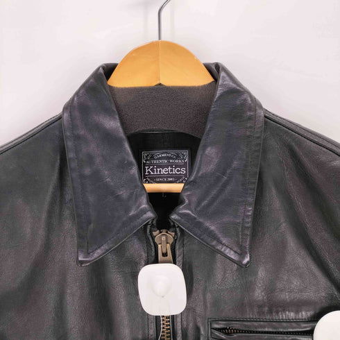 キネティックス kinetics レザージップアップジャケット メンズ JPN:L
