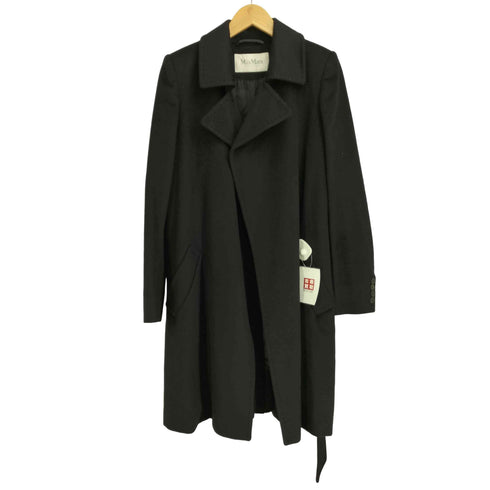 マックスマーラ MAX MARA イタリア製 ウール100 ベルテッドコート レディース US:8