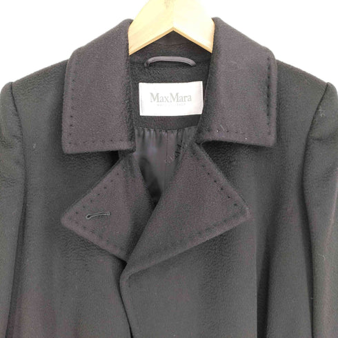 マックスマーラ MAX MARA イタリア製 ウール100 ベルテッドコート レディース US:8
