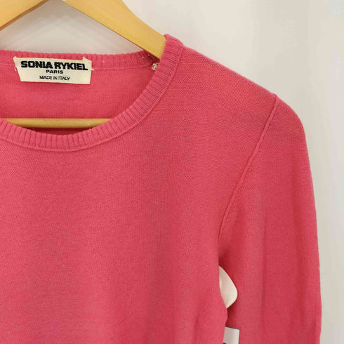 ソニアリキエル SONIA RYKIEL 90-00s イタリア製 クルーネック ウール ニットセーター レディース 38