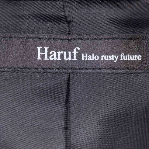 ハルフヘイローラスティーフューチャー haruf halo rusty future 山羊革ダブルライダースジャケット メンズ LL