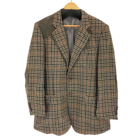 ダックス DAKS カシミヤ混 スエードパッチ テーラードジャケット メンズ 98/88/175