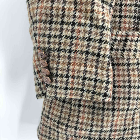 ダックス DAKS カシミヤ混 スエードパッチ テーラードジャケット メンズ 98/88/175