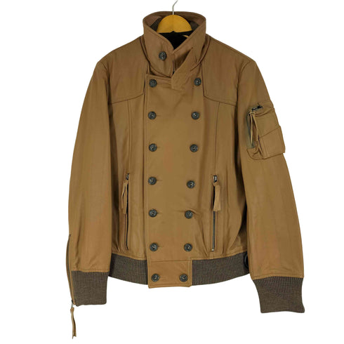 MANIAC WORKS 羊革ダブルブレストレーシングジャケット メンズ JPN:L