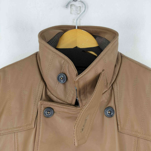 MANIAC WORKS 羊革ダブルブレストレーシングジャケット メンズ JPN:L