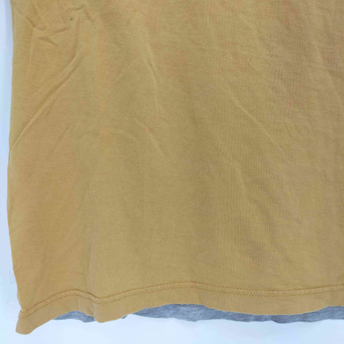 アレキサンダーマックイーン Alexander McQueen スカル刺繍 イーグルプリント バイカラー Tシャツ メンズ import:L