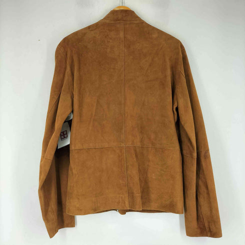 ザラ ZARA スエードレザーシングルライダースジャケット メンズ import:L