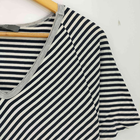 マックキュー McQ ボーダー パッチワーク Vネック Tシャツ メンズ import:S