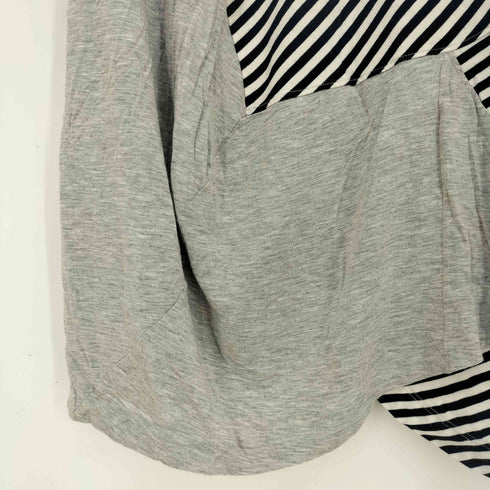 マックキュー McQ ボーダー パッチワーク Vネック Tシャツ メンズ import:S