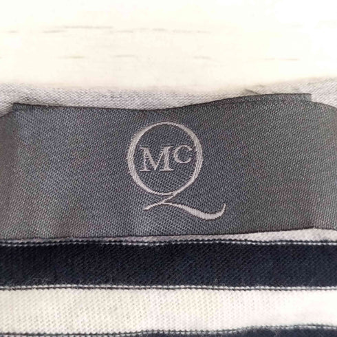 マックキュー McQ ボーダー パッチワーク Vネック Tシャツ メンズ import:S