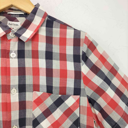 ポールスミス Paul Smith ブロックチェックS/Sシャツ メンズ JPN:M