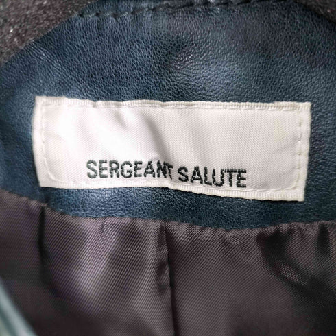 SERGEANT SALUTE 羊革シングルライダースジャケット メンズ 48
