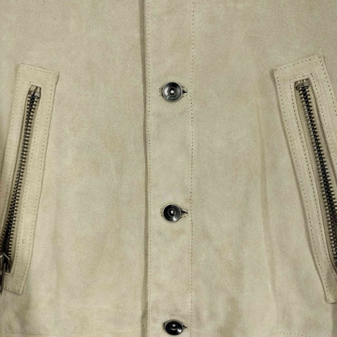 エイチアンドエム H&M フリンジスエードレザージャケット メンズ 48