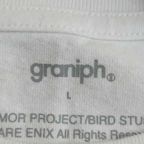 グラニフ graniph DQ+g メタルプリント パッチワーク クルーネックTシャツ メンズ JPN:L